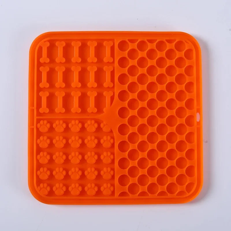 "Lick Mats", plato de comida lenta para mascotas.