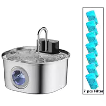 Fuente de agua automática e inteligente para mascotas de 3,2 L con filtro.