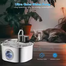 Fuente de agua automática e inteligente para mascotas de 3,2 L con filtro.