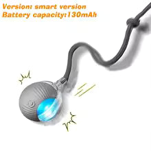 Juguete interactivo de pelota rodante automática y recargable para Mascotas.