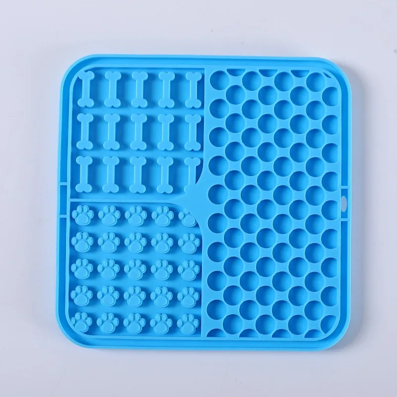 "Lick Mats", plato de comida lenta para mascotas.